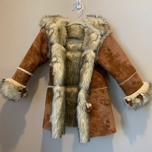 Rosetta Millington Suede Fur Coat
